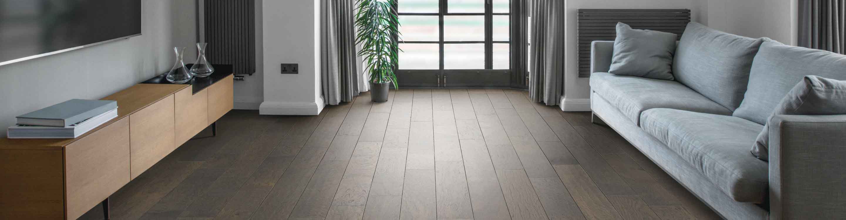 Hardwood flooring in living room