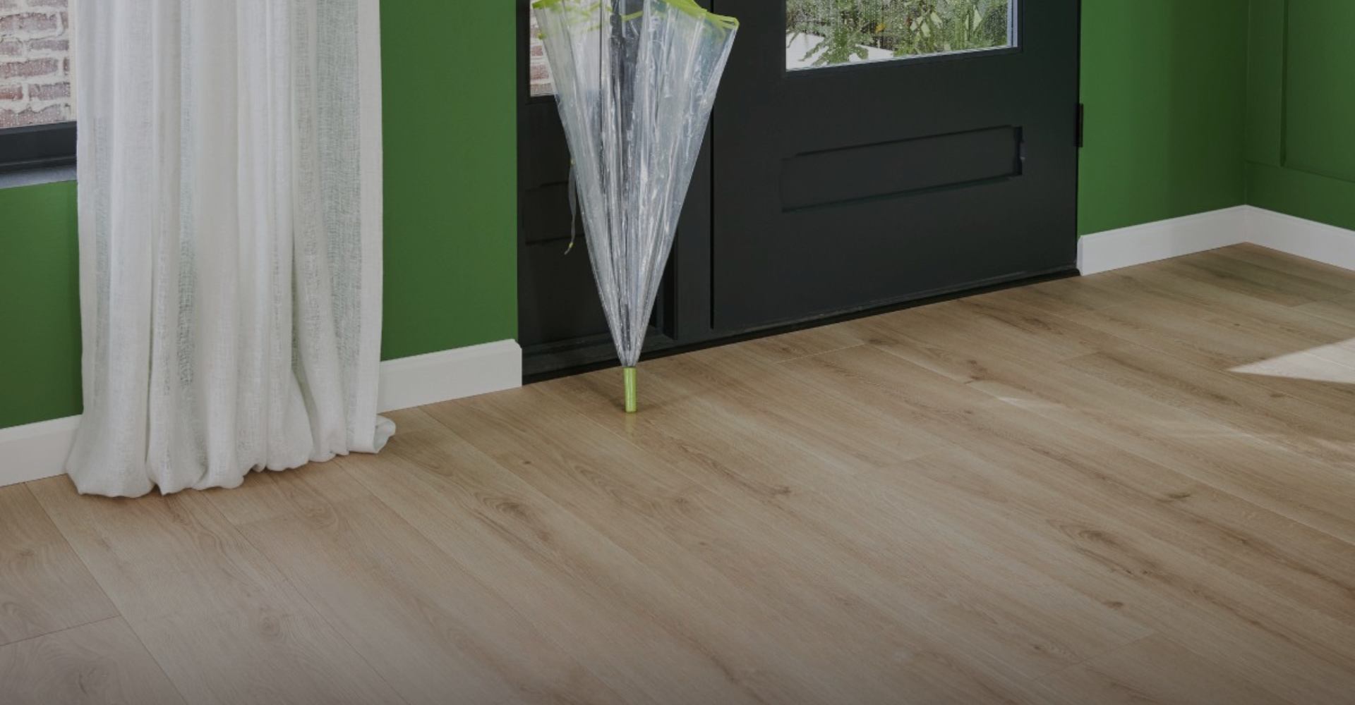 Wood look living room flooring 