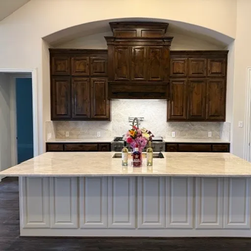 White marble countertops in Dallas, Texas
